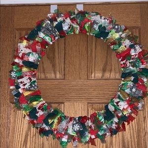 Wonderfully whimsical holiday wreath! Handmade!